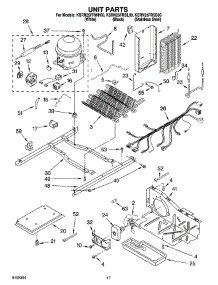 11 - Unit Parts parts for Kitchenaid Refrigerator KSRN25FRSS00 from AppliancePartsPros.com