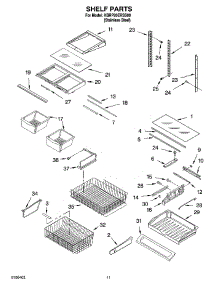 06 - Shelf Parts parts for Kitchenaid Refrigerator KBRP20ERSS00 from AppliancePartsPros.com