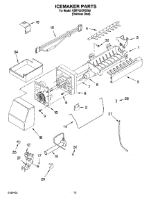 07 - Icemaker Parts parts for Kitchenaid Refrigerator KBRP20ERSS00 from AppliancePartsPros.com