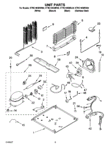 05 - Unit Parts parts for Kitchenaid Refrigerator KTRC19KMWH02 from AppliancePartsPros.com