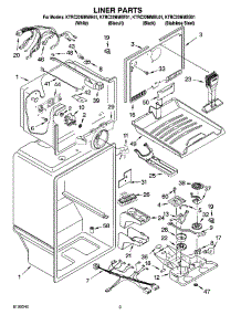 02 - Liner Parts parts for Kitchenaid Refrigerator KTRC22MMSS01 from AppliancePartsPros.com