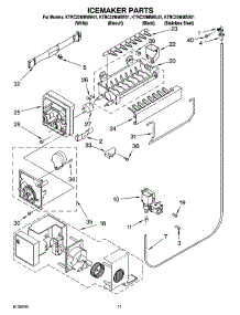06 - Icemaker Parts parts for Kitchenaid Refrigerator KTRC22MMSS01 from AppliancePartsPros.com