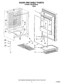 02 - Door And Shelf Parts parts for Kitchenaid Refrigerator KBCO06XPBL00 from AppliancePartsPros.com