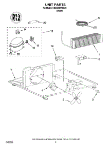 03 - Unit Parts parts for Kitchenaid Refrigerator KBCO06XPBL00 from AppliancePartsPros.com