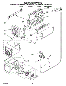 06 - Icemaker Parts parts for Kitchenaid Refrigerator KTRC19MMSS02 from AppliancePartsPros.com