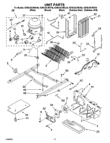 11 - Unit Parts parts for Kitchenaid Refrigerator KSRU25CRBL00 from AppliancePartsPros.com