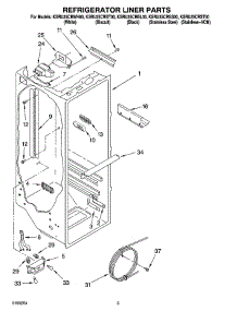 02 - Refrigerator Liner Parts parts for Kitchenaid Refrigerator KSRU25CRWH00 from AppliancePartsPros.com