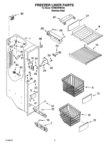 04 - Freezer Liner Parts parts for Kitchenaid Refrigerator KSRB25FRBX00 from AppliancePartsPros.com