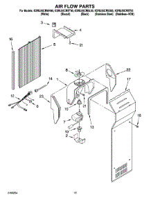 09 - Air Flow Parts parts for Kitchenaid Refrigerator KSRU25CRWH00 from AppliancePartsPros.com