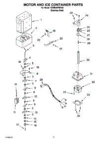 05 - Motor And Ice Container Parts parts for Kitchenaid Refrigerator KSRB25FRBX00 from AppliancePartsPros.com