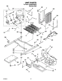11 - Unit Parts parts for Kitchenaid Refrigerator KSRB25FRBX00 from AppliancePartsPros.com