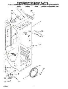 02 - Refrigerator Liner Parts parts for Kitchenaid Refrigerator KSRD25FKST15 from AppliancePartsPros.com