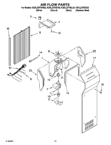 09 - Air Flow Parts parts for Kitchenaid Refrigerator KSRL25FRSS00 from AppliancePartsPros.com
