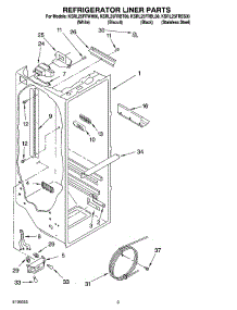 02 - Refrigerator Liner Parts parts for Kitchenaid Refrigerator KSRL25FRBL00 from AppliancePartsPros.com