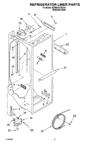 02 - Refrigerator Liner Parts parts for Kitchenaid Refrigerator KSRW25CRSS01 from AppliancePartsPros.com