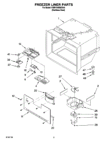 02 - Freezer Liner Parts parts for Kitchenaid Refrigerator KBRP20EMSS00 from AppliancePartsPros.com