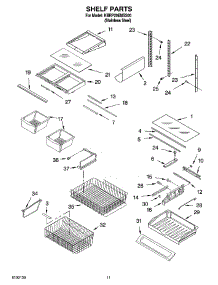 06 - Shelf Parts parts for Kitchenaid Refrigerator KBRP20EMSS00 from AppliancePartsPros.com