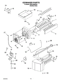 07 - Icemaker Parts parts for Kitchenaid Refrigerator KBRP20EMSS00 from AppliancePartsPros.com