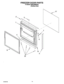 08 - Freezer Door Parts, Optional Parts parts for Kitchenaid Refrigerator KBRP20EMSS00 from AppliancePartsPros.com