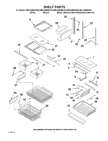 06 - Shelf Parts parts for Kitchenaid Refrigerator KBRA20EMBL00 from AppliancePartsPros.com