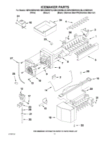 07 - Icemaker Parts parts for Kitchenaid Refrigerator KBRA20EMBL00 from AppliancePartsPros.com