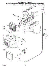 12 - Icemaker Parts, Optional Parts parts for Kitchenaid Refrigerator KSRD22FKWH15 from AppliancePartsPros.com