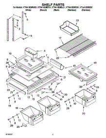 03 - Shelf Parts parts for Kitchenaid Refrigerator KTRA19EMBT01 from AppliancePartsPros.com