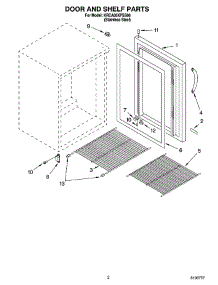 02 - Door And Shelf Parts parts for Kitchenaid Refrigerator KRCA06XPSS00 from AppliancePartsPros.com