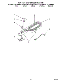 08 - Water Dispenser Parts, Optional Parts parts for Kitchenaid Refrigerator KTRA19EMBL01 from AppliancePartsPros.com