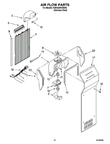 07 - Air Flow Parts parts for Kitchenaid Refrigerator KSRA22KNSS00 from AppliancePartsPros.com