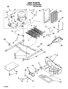 08 - Unit Parts parts for Kitchenaid Refrigerator KSRA22KNSS00 from AppliancePartsPros.com