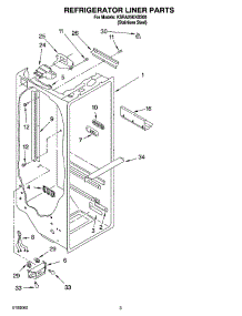 02 - Refrigerator Liner Parts parts for Kitchenaid Refrigerator KSRA25KNSS00 from AppliancePartsPros.com