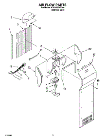 07 - Air Flow Parts parts for Kitchenaid Refrigerator KSRA25KNSS00 from AppliancePartsPros.com