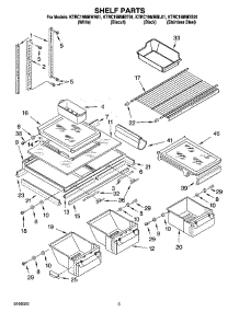 03 - Shelf Parts parts for Kitchenaid Refrigerator KTRC19MMBL01 from AppliancePartsPros.com