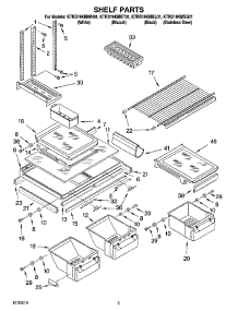 03 - Shelf Parts parts for Kitchenaid Refrigerator KTRS19KMBT01 from AppliancePartsPros.com