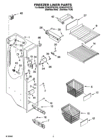 04 - Freezer Liner Parts parts for Kitchenaid Refrigerator KSRG25FKSS16 from AppliancePartsPros.com