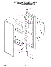 06 - Refrigerator Door Parts parts for Kitchenaid Refrigerator KSRG25FKSS16 from AppliancePartsPros.com