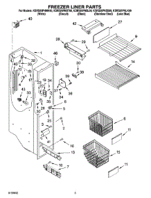 04 - Freezer Liner Parts parts for Kitchenaid Refrigerator KSRS25PNLK00 from AppliancePartsPros.com