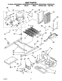11 - Unit Parts parts for Kitchenaid Refrigerator KSRS25CNBL00 from AppliancePartsPros.com