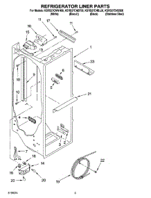 02 - Refrigerator Liner Parts parts for Kitchenaid Refrigerator KSRS27CNSS00 from AppliancePartsPros.com
