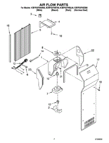 03 - Air Flow Parts parts for Kitchenaid Refrigerator KSRP22FNWH00 from AppliancePartsPros.com