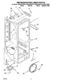 02 - Refrigerator Liner Parts parts for Kitchenaid Refrigerator KSRX22FNBL01 from AppliancePartsPros.com