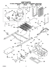 10 - Unit Parts parts for Kitchenaid Refrigerator KSRX22FNBL01 from AppliancePartsPros.com
