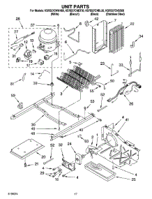 11 - Unit Parts parts for Kitchenaid Refrigerator KSRS27CNSS00 from AppliancePartsPros.com