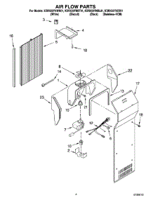 03 - Air Flow Parts parts for Kitchenaid Refrigerator KSRX22FNBT01 from AppliancePartsPros.com