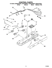 10 - Control Parts parts for Kitchenaid Refrigerator KSRX25FNST01 from AppliancePartsPros.com