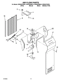 09 - Air Flow Parts parts for Kitchenaid Refrigerator KSRX25FNBT01 from AppliancePartsPros.com