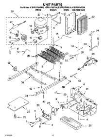 10 - Unit Parts parts for Kitchenaid Refrigerator KSRP22FNBT00 from AppliancePartsPros.com