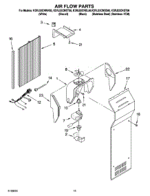 09 - Air Flow Parts parts for Kitchenaid Refrigerator KSRJ22CNBL00 from AppliancePartsPros.com