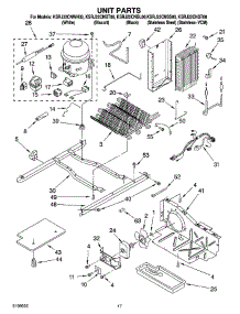 11 - Unit Parts parts for Kitchenaid Refrigerator KSRJ22CNBL00 from AppliancePartsPros.com